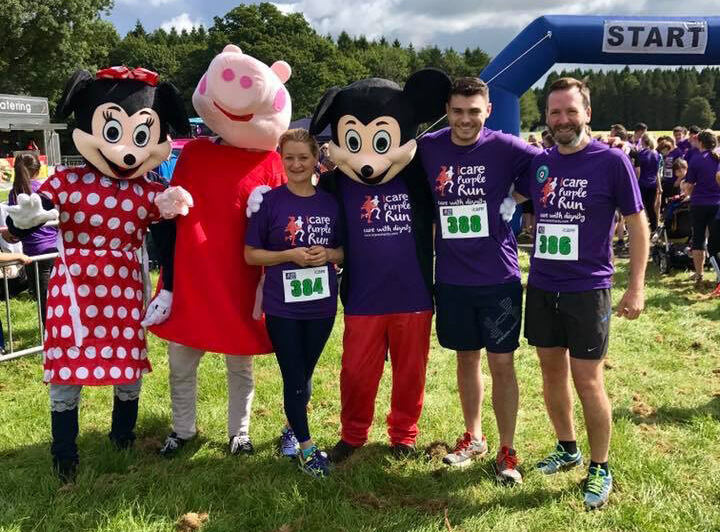 iCare Purple Run team challenge