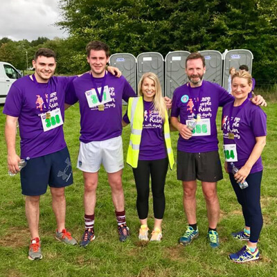iCare Purple Run team challenge
